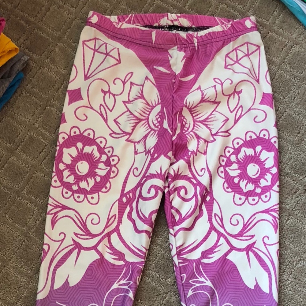 Sugar skull Lotus leggings